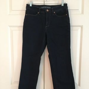 Land's End Bootcut Dark Wash Jeans Size 6